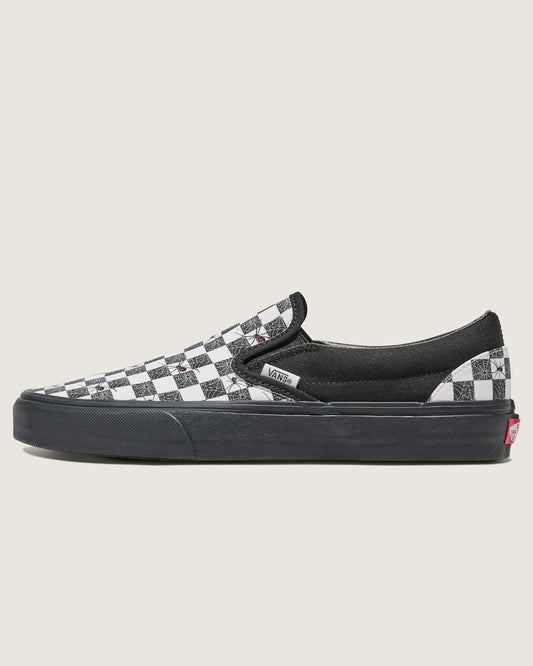 Customs Classic Slip-On Halloween Checkerboard Shoe in Customs | Vans on sale