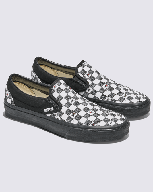 Customs Classic Slip-On Halloween Checkerboard Shoe in Customs | Vans on sale
