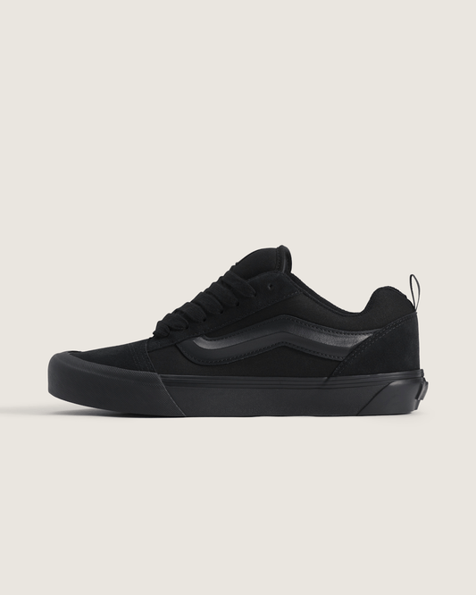Knu Skool Shoe in Triple Black | Vans sale