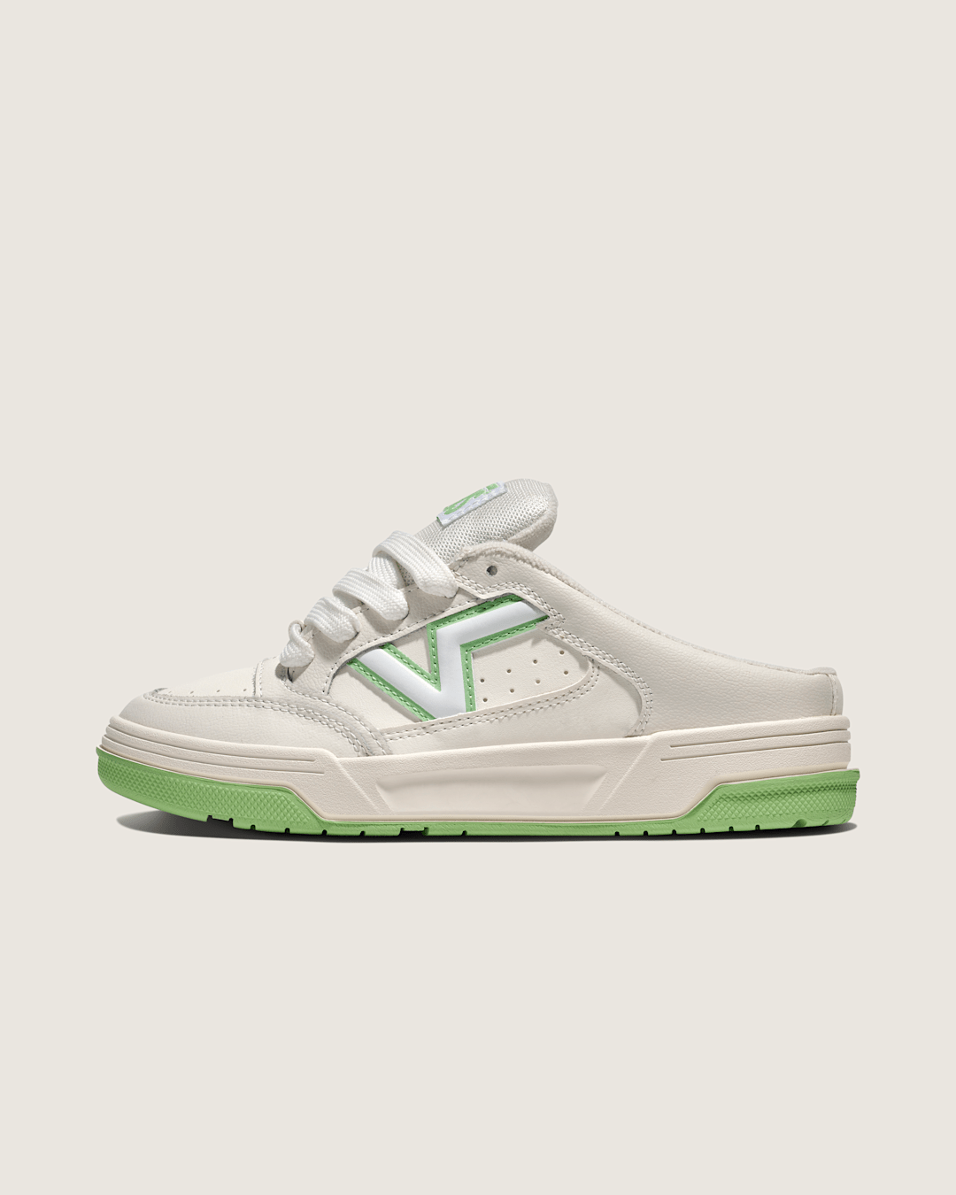 Upland Mule Shoe in Off White / Green | Vans discount