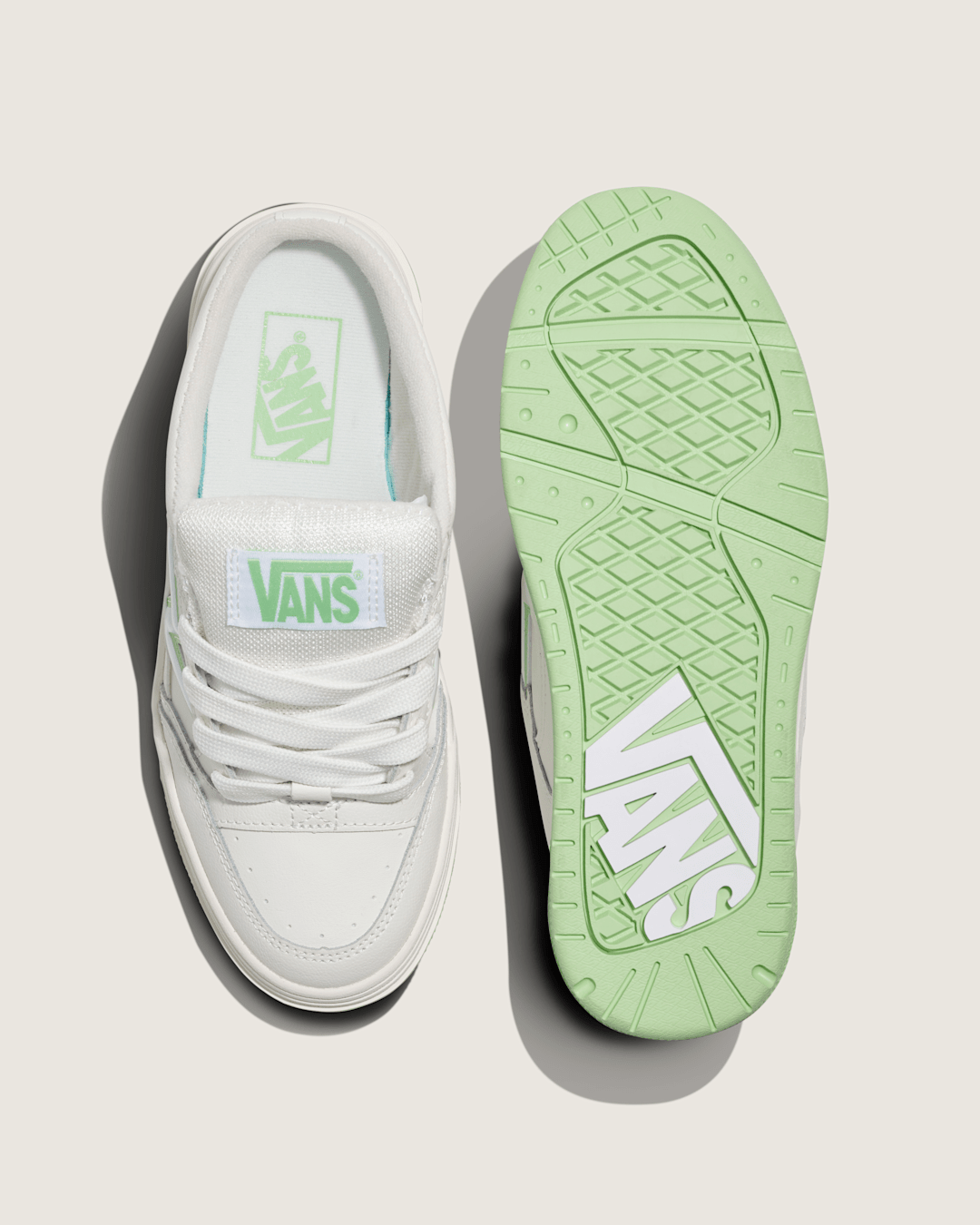 Upland Mule Shoe in Off White / Green | Vans discount