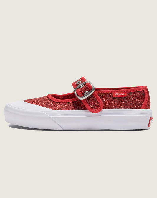 Little Kids Mary Jane Shoe in Glitter Red | Vans on sale