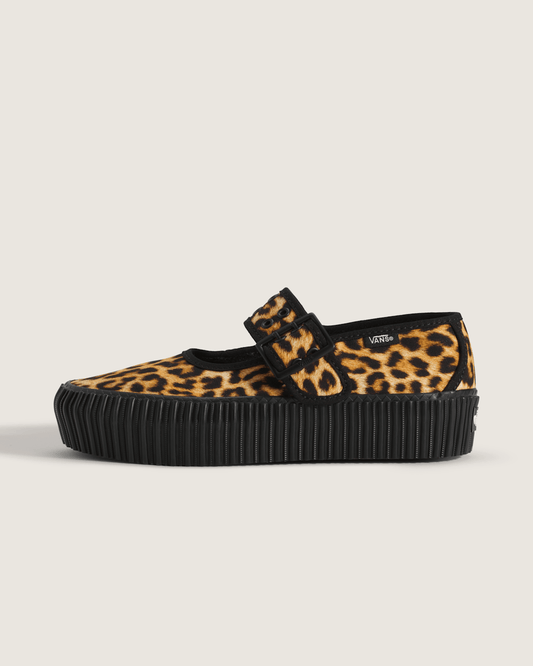Mary Jane Creeper Shoe in Leopard Brown / Black | Vans sale