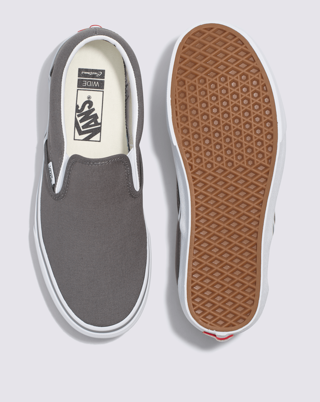 Customs Classic Slip-On Wide Shoe in Frost Grey | Vans on sale