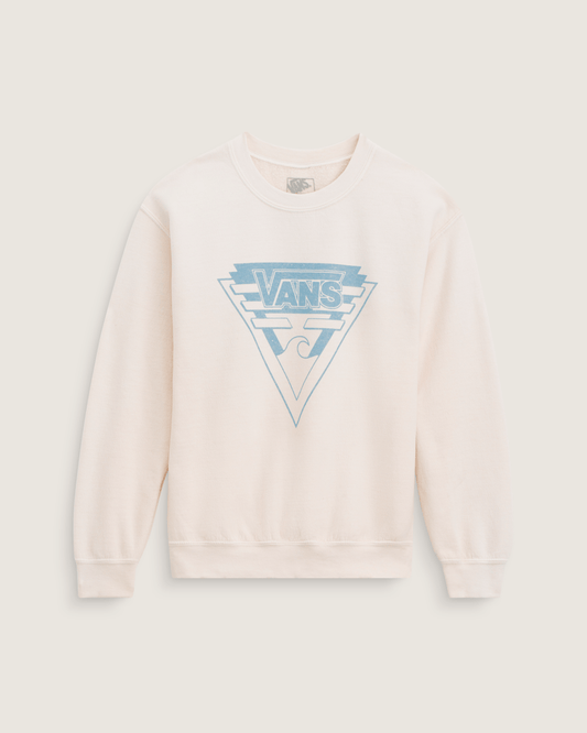 Waffle Shop Wave Blend Crewneck Sweatshirt in Marshmallow White | Vans sale