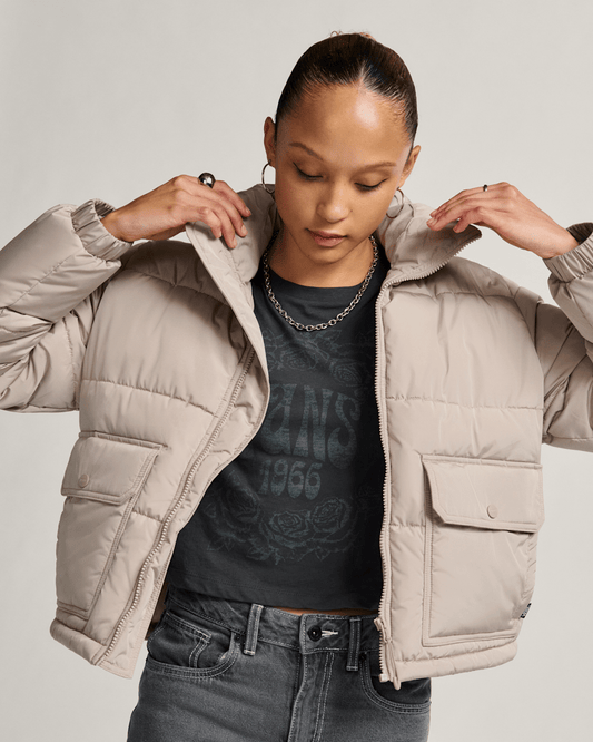 Aubrey Primaloft Puffer Jacket in Mushroom Brown | Vans on sale
