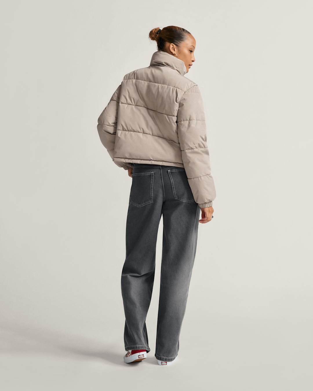 Aubrey Primaloft Puffer Jacket in Mushroom Brown | Vans on sale
