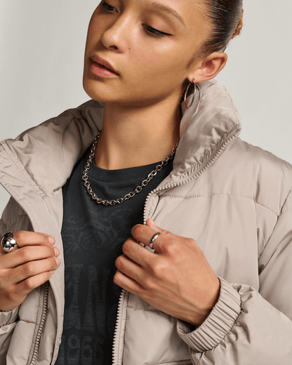 Aubrey Primaloft Puffer Jacket in Mushroom Brown | Vans on sale