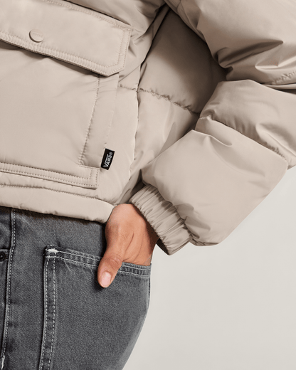 Aubrey Primaloft Puffer Jacket in Mushroom Brown | Vans on sale