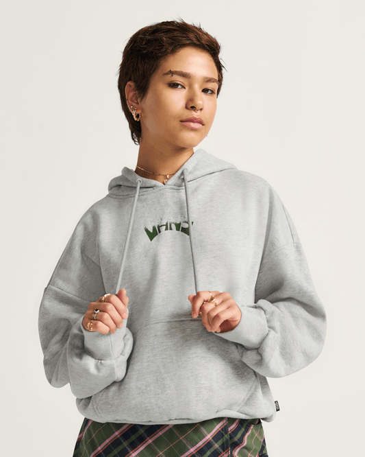 World Peace Retro Pullover Hoodie in Heather Grey | Vans on sale