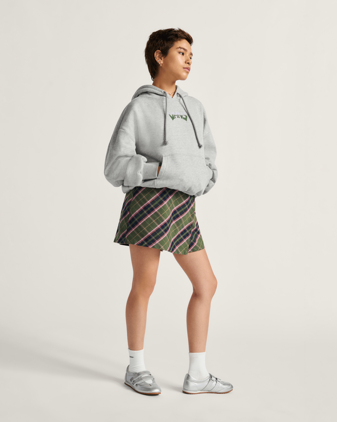 World Peace Retro Pullover Hoodie in Heather Grey | Vans on sale