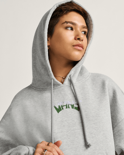 World Peace Retro Pullover Hoodie in Heather Grey | Vans on sale
