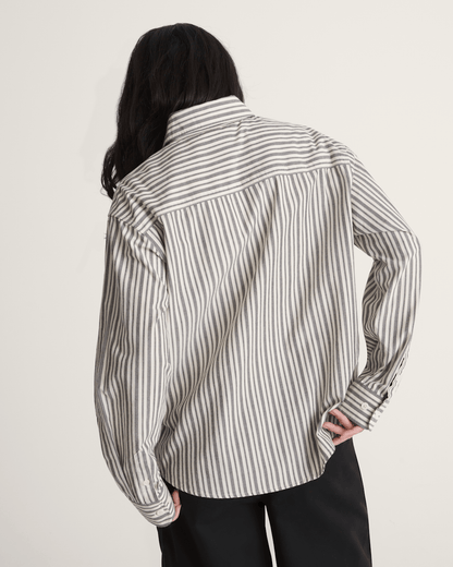 Utility Stripe Shirt in Black-White | Vans near me