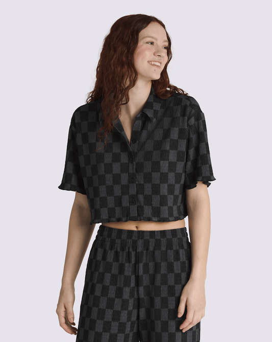 Wren Checkerboard Shirt in Checkerboard Black / Grey | Vans outlet