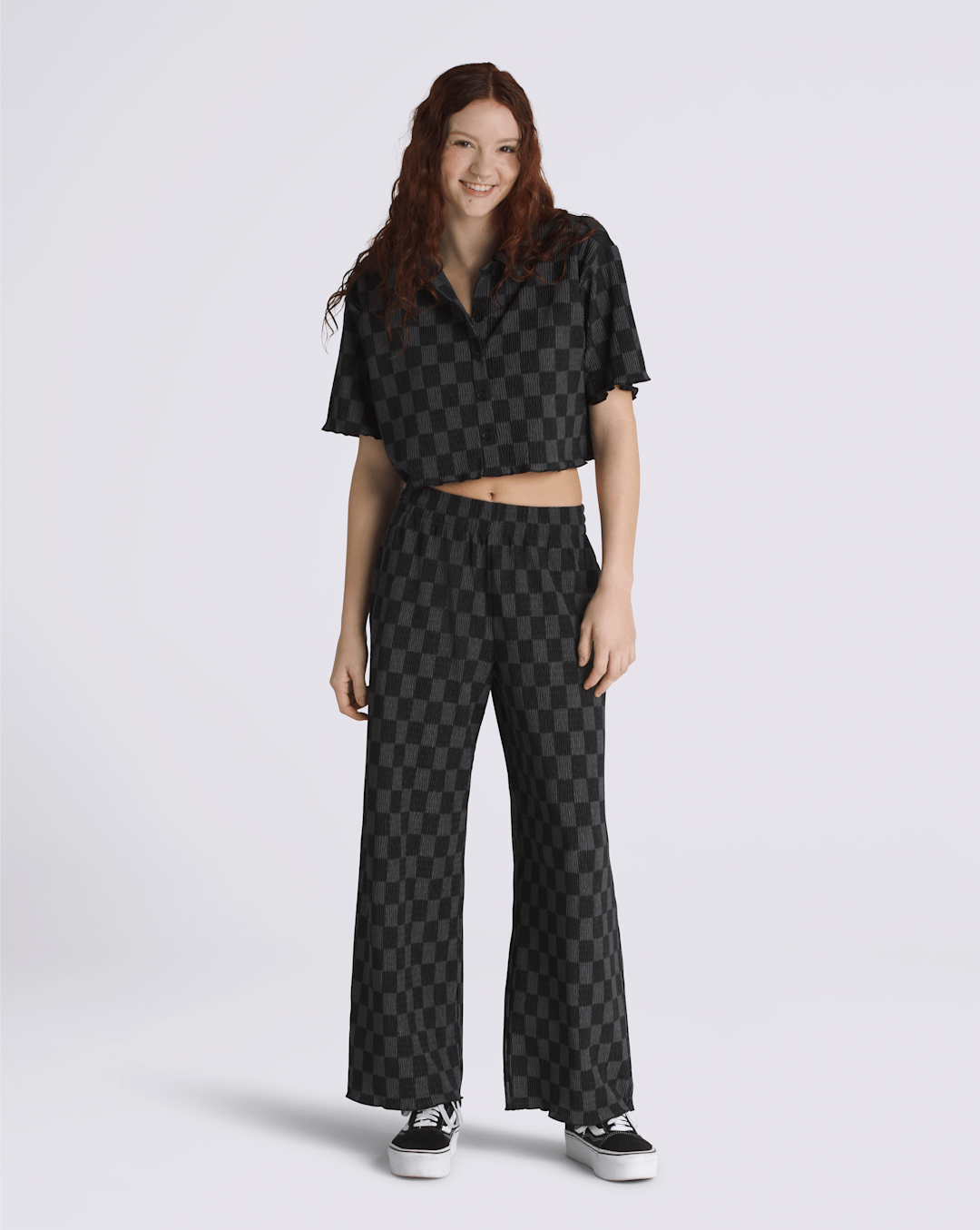 Wren Checkerboard Shirt in Checkerboard Black / Grey | Vans outlet