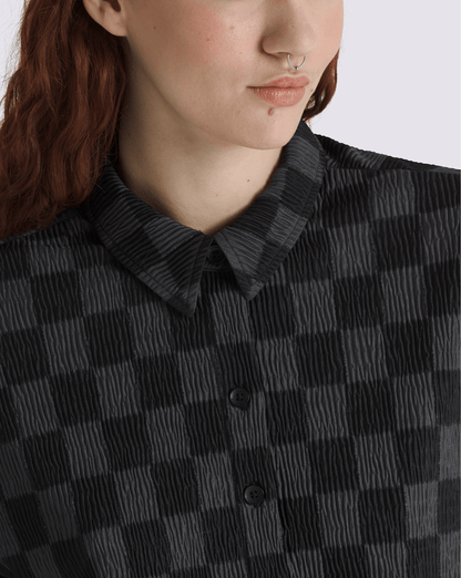 Wren Checkerboard Shirt in Checkerboard Black / Grey | Vans outlet