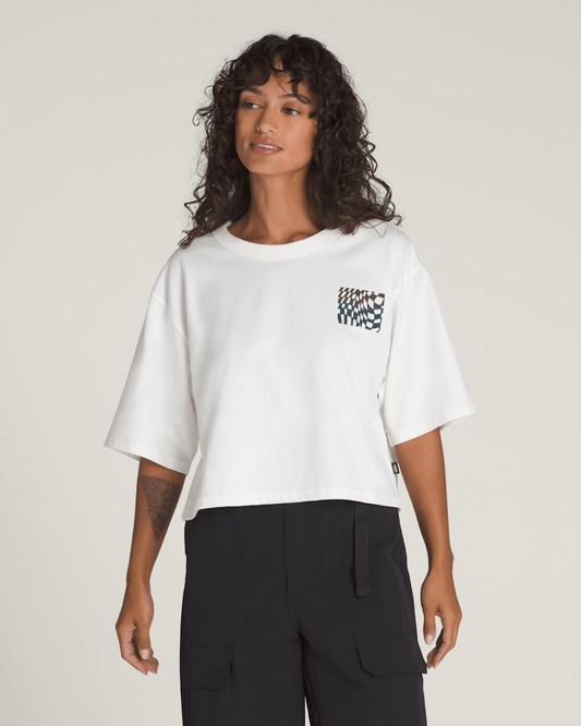 Wildthorn Reflective T-Shirt in Cream White | Vans sale