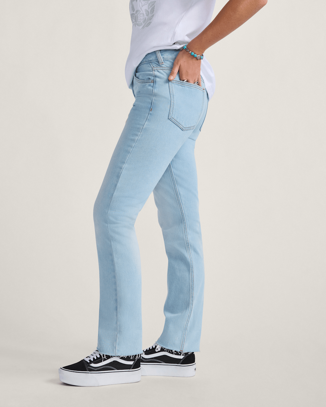 Annabelle Pants in Light Stonewash Blue | Vans on sale