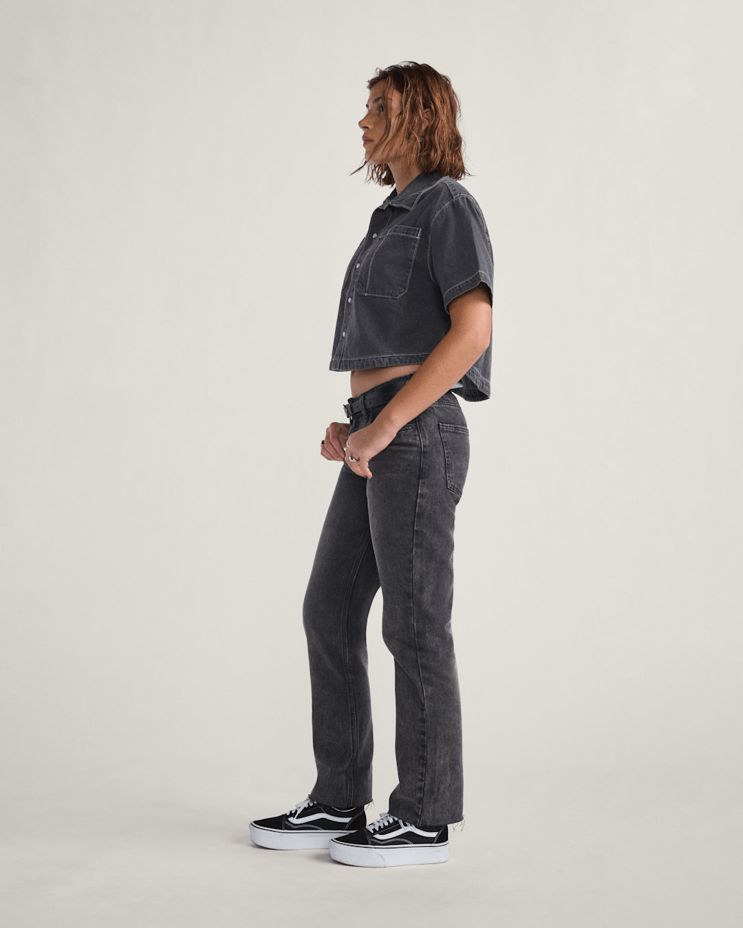 Annabelle Pants in Stonewash Black | Vans online