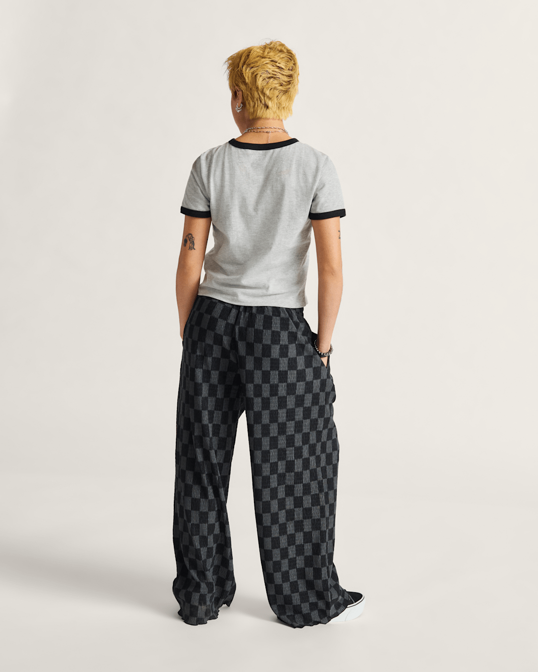 Wren Checkerboard Pants in Checkerboard Black / Grey | Vans on sale