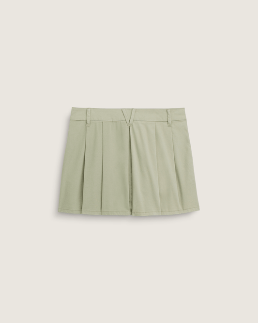 Authentic Chino Mini Skirt in Soft Sage Green | Vans near me