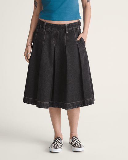 Authentic Chino Denim Skirt in Rinse Black | Vans online