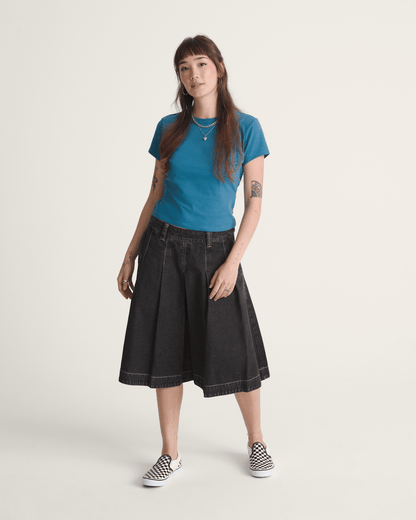 Authentic Chino Denim Skirt in Rinse Black | Vans online