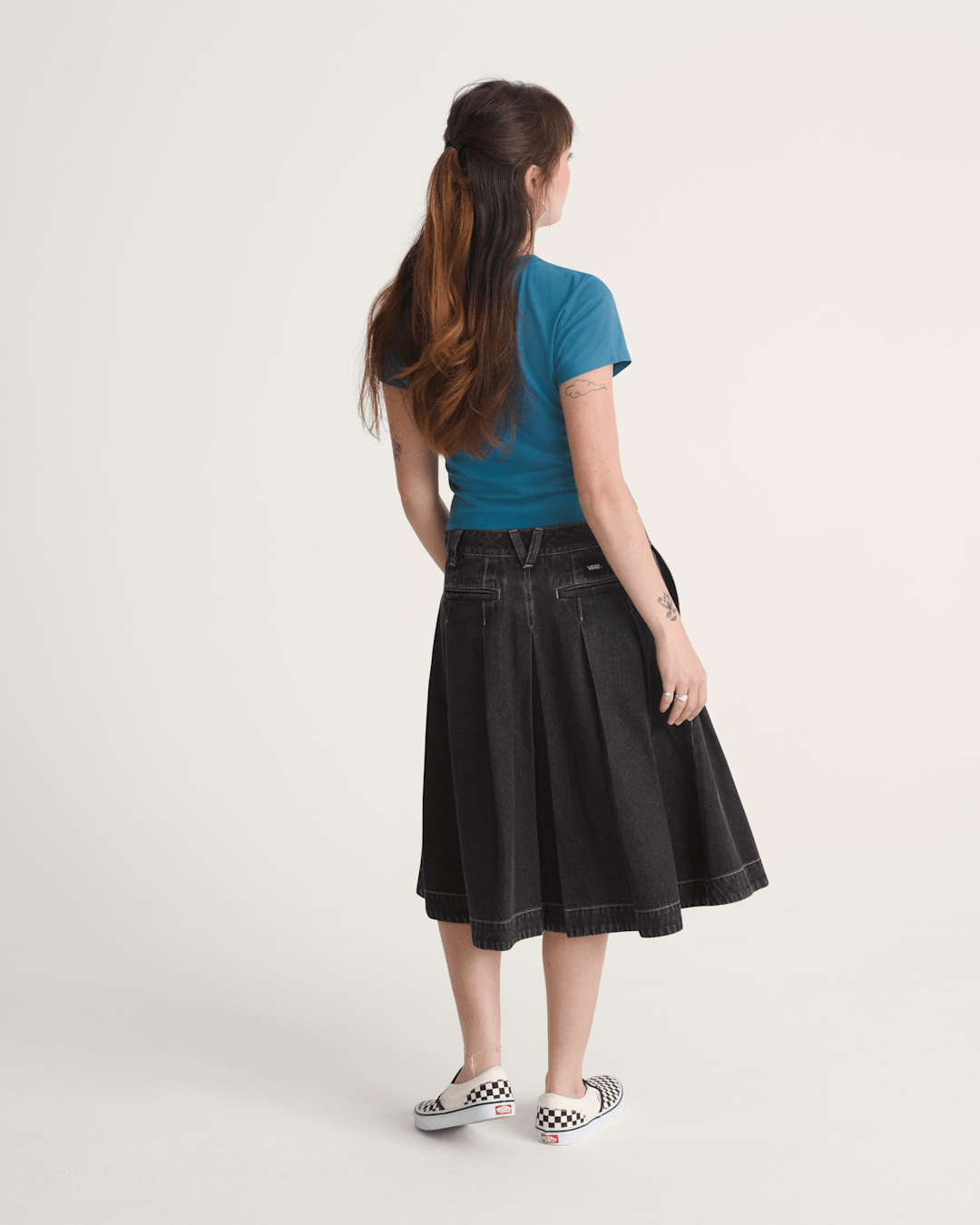 Authentic Chino Denim Skirt in Rinse Black | Vans online
