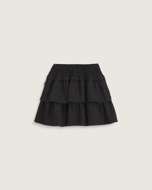 Ava Tiered Mini Skirt in Black | Vans discount