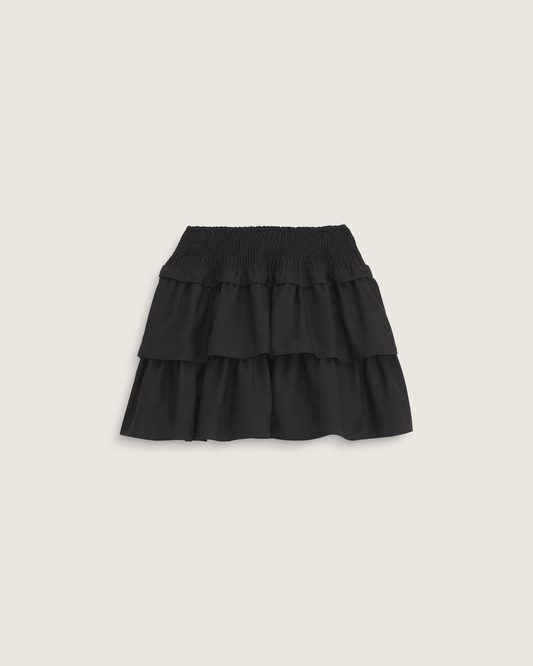 Ava Tiered Mini Skirt in Black | Vans discount