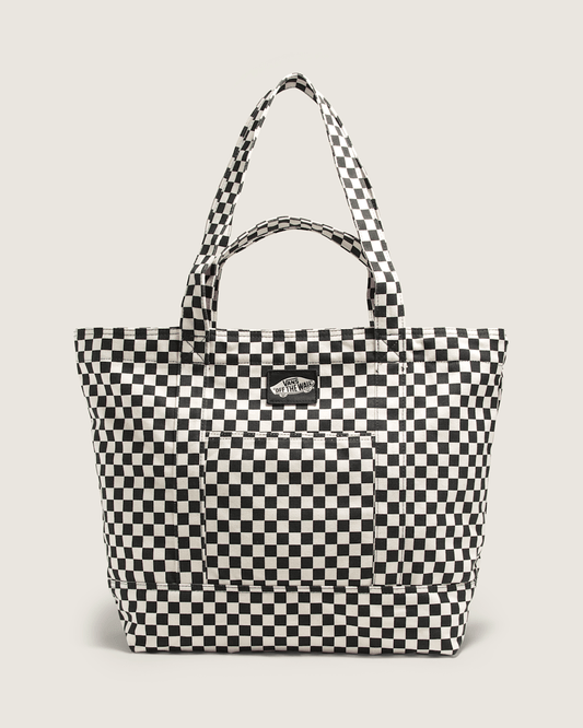 Tell All Zip Tote Bag in Checkerboard Black | Vans on sale