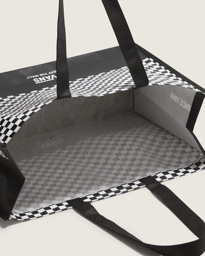 Checkerboard Reusable Tote Bag in Checkerboard Black | Vans on sale