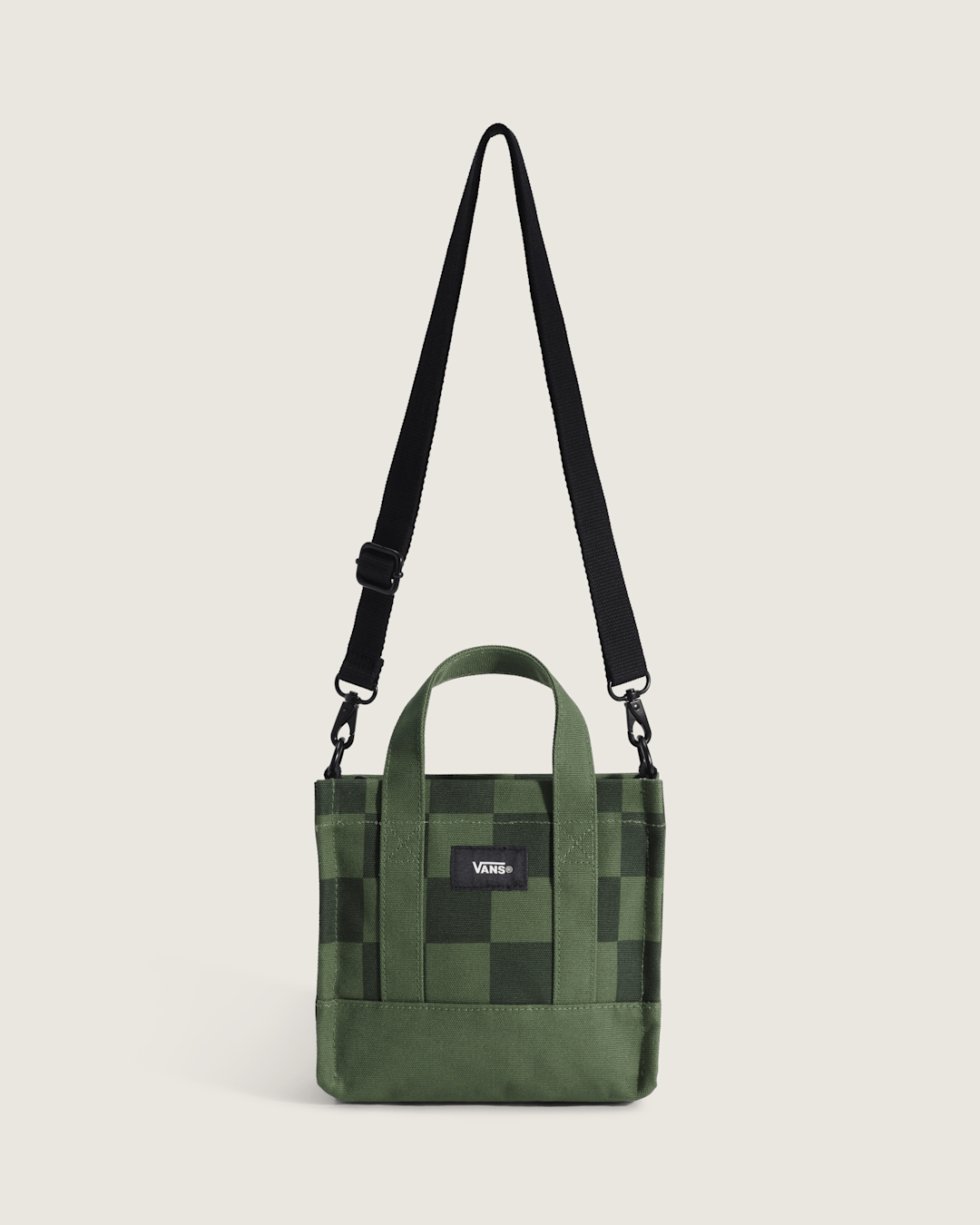 Lil Pergs Tote Bag in Checkerboard Pine Forest Green | Vans outlet