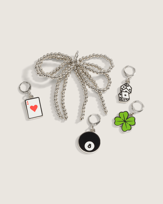 Vans Ws Lucky Shot Shoe Charm Set in Green / Black / White | Vans near me