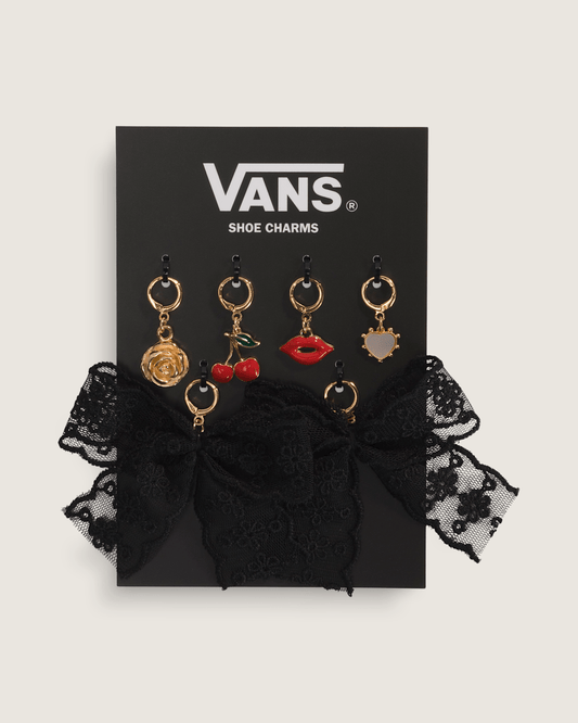 Vans Ws Romance Riot Shoe Charm Set in Red / Gold Yellow | Vans sale