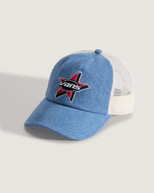 Marked Jockey Trucker Hat in Stonewash Blue | Vans sale