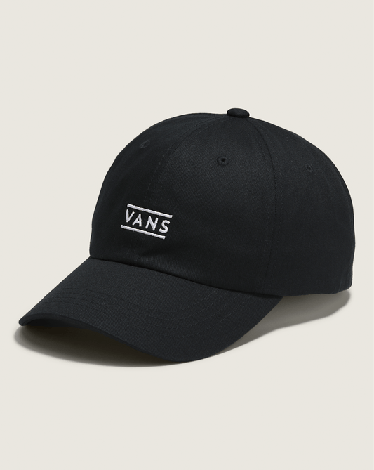 Half Box Curved Bill Jockey Hat in Black | Vans on sale
