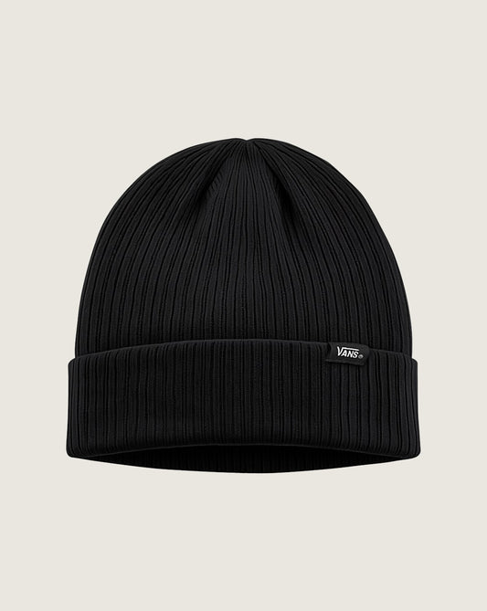 Core Basic Cuff Beanie in Black | Vans outlet
