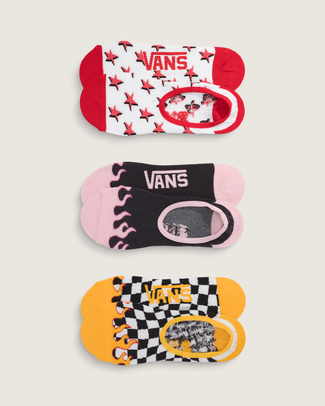 Checkerboard Ticker Canoodle Socks in Racing Red | Vans near me