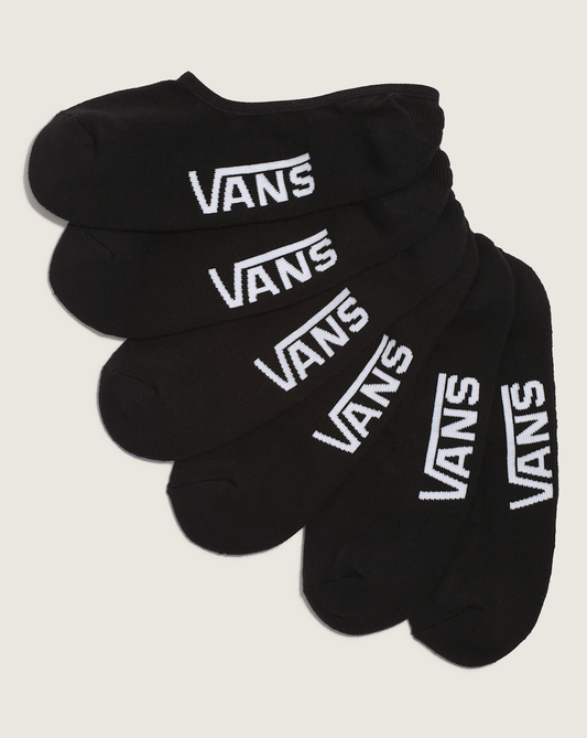 Classic No Show Socks 3-Pack in Black | Vans sale