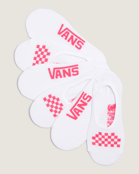 Kids Classic Canoodle Socks 3-Pack in White / Wild Orchid Pink | Vans sale