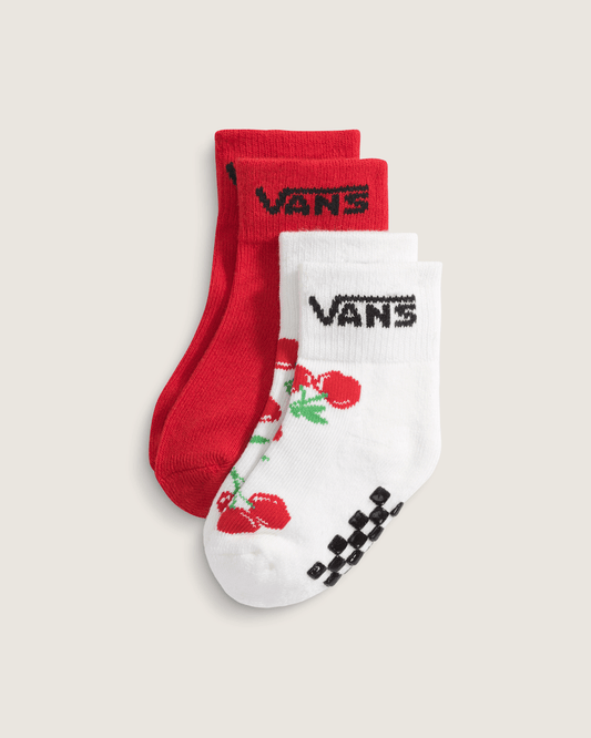 Kids Classic Crew Socks 2-Pack in Racing Red | Vans discount