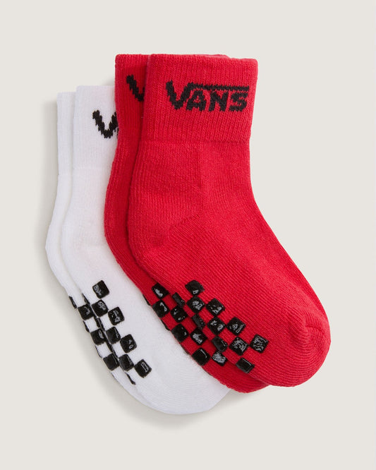 Kids Classic Crew Socks 2-Pack in Racing Red | Vans discount