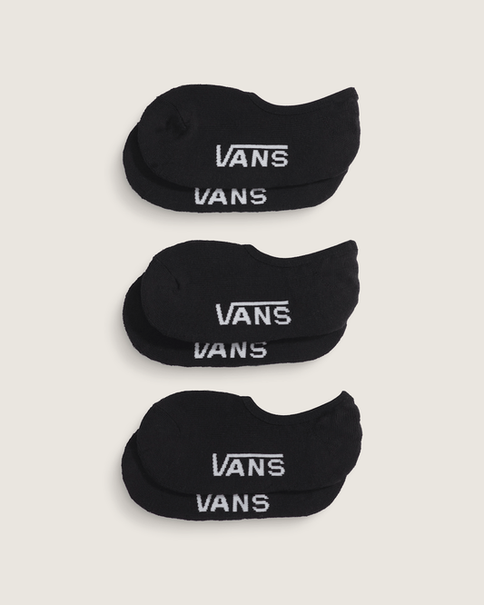Kids Classic No Show Socks 3-Pack in Black | Vans online