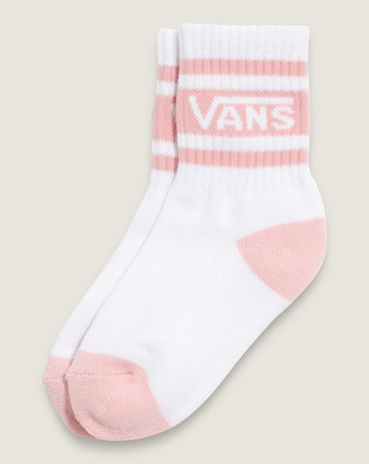 Toddler Vans Drop V Crew Socks in Powder Pink | Vans on sale
