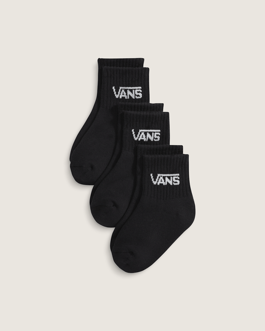 Kids Classic Crew Socks 3-Pack in Black | Vans online