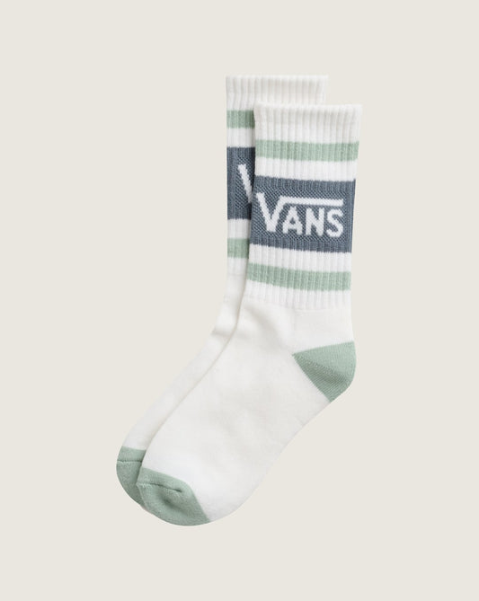 Kids Vans Drop V Crew Socks in Grey Mint Green | Vans online