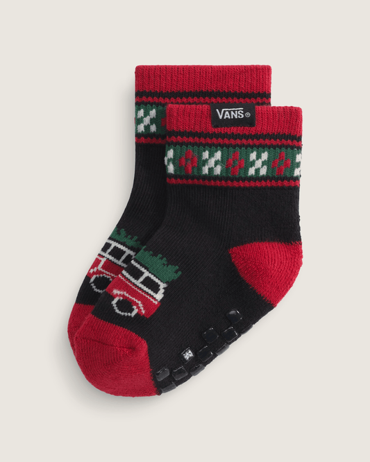 Infant Winter Family Trip Crew Socks in Black | Vans near me