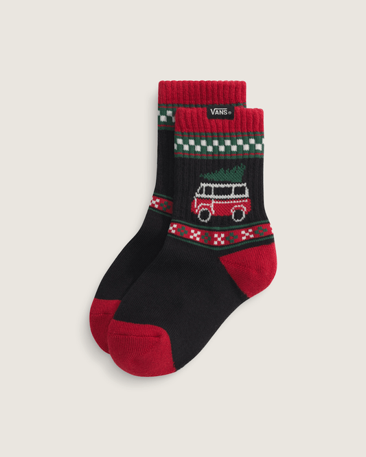 Toddler Winter Family Trip Crew Socks in Black | Vans discount