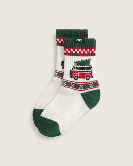 Toddler Winter Family Trip Crew Socks in Marshmallow White | Vans online